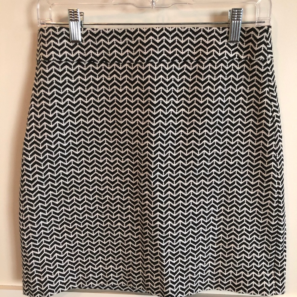 Loft Herringbone Pencil Skirt
